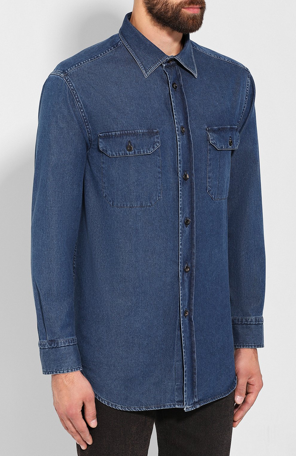 Джинсовая рубашка BRIONI, арт. SCAZ0L/08D30, фото 3