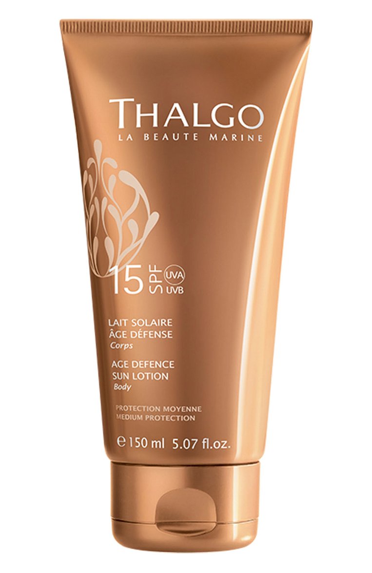 Антивозрастное солнцезащитное молочко для тела spf15 (150ml) THALGO бесцветного цвета, арт. VT15034 | Фото 1 (Косметика кросс-кт: Антивозрастной уход; Тип продукта: Молочко; SPF фильтр: Низкий (5-20); Нос: Не проставлено; Региональные ограничения белый список (Axapta Mercury): Не проставлено)