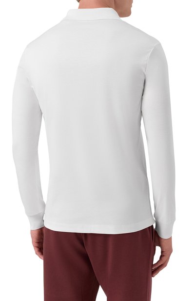 Хлопковое поло PAUL&SHARK белого цвета по цене 45600 руб., арт. 15311727/3XL-6XL, фото 4 Хлопковое поло PAUL&SHARK, арт. 15311727/3XL-6XL, фото 4