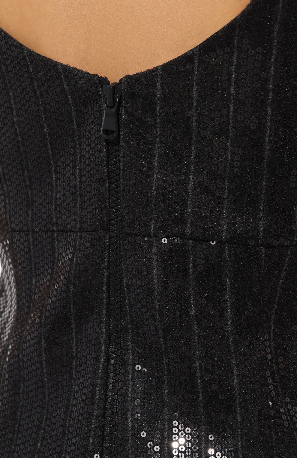 Шерстяной топ с отделкой пайетками BRUNELLO CUCINELLI, арт. ME208HS700, фото 5