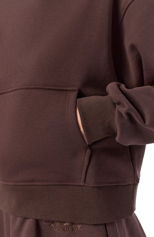 Хлопковое худи Comme des Fuckdown CFABW01373 Коричневый  CFABW01373 Фото 5