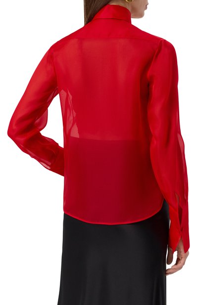 Шелковая рубашка KITON, арт. D59456K0592E01_1, фото 4