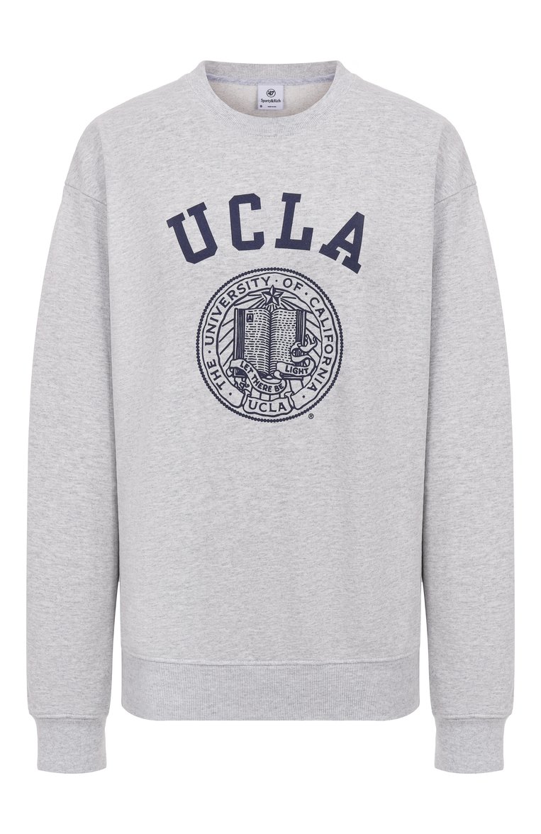 Хлопковый свитшот sporty & rich x ucla SPORTY AND RICH, арт. ST071615639GY03, фото 1