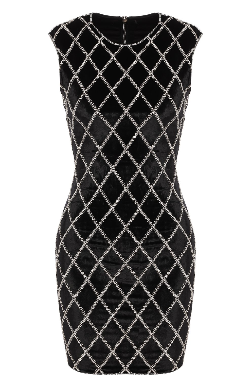 Платье из смеси вискозы и шелка BALMAIN черного цвета по цене 478000 руб., арт. SF16829/P014, фото 1 Платье из смеси вискозы и шелка BALMAIN, арт. SF16829/P014, фото 1