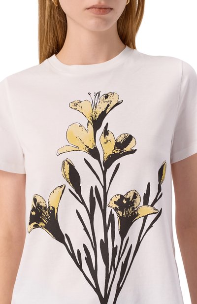 Хлопковая футболка WEEKEND MAX MARA, арт. GUGLIA_006, фото 5