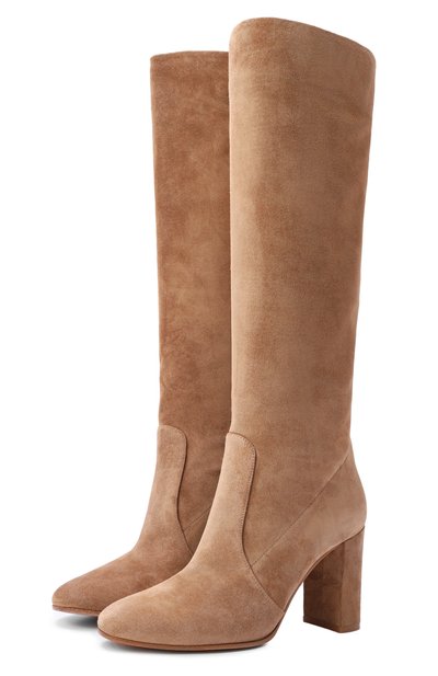 Женские замшевые сапоги glen 85 GIANVITO ROSSI, арт. G80627.85RIC.C45CAML