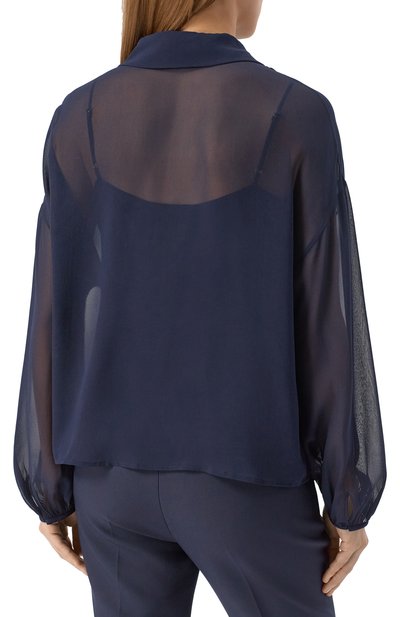 Шелковая блузка MAX MARA STUDIO, арт. VALDAI, фото 4