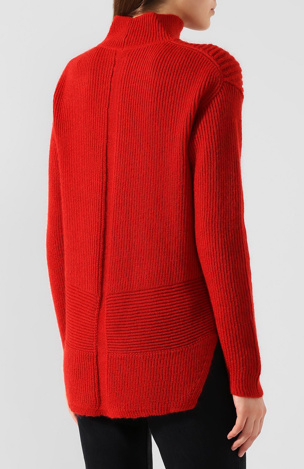 Свитер RICK OWENS красного цвета по цене 85100 руб., арт. RP19F5661/KFI, фото 4 Свитер RICK OWENS, арт. RP19F5661/KFI, фото 4