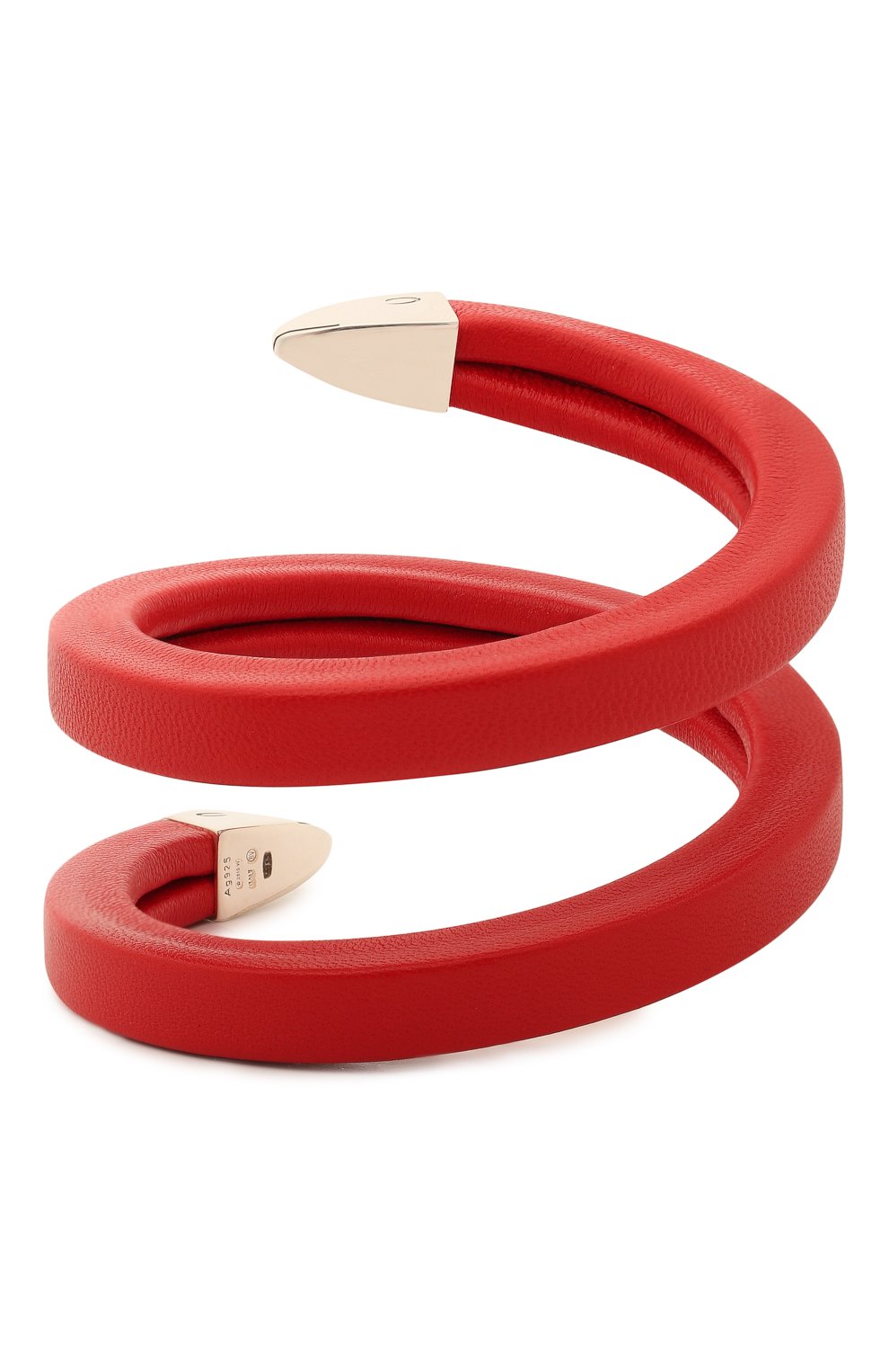 Браслет BOTTEGA VENETA красного цвета по цене 66200 руб., арт. 608701/V507C, фото 1 Браслет BOTTEGA VENETA, арт. 608701/V507C, фото 1