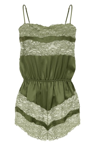 Женский атласный комбинезон SAINT LAURENT, арт. 863111/Y7G27