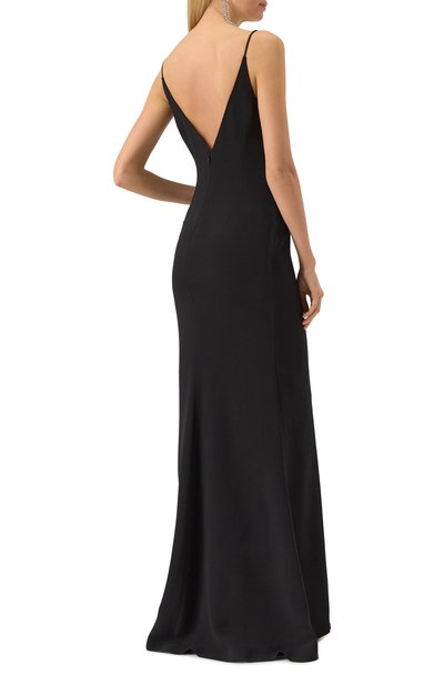 Платье с отделкой стразами ELIE SAAB черного цвета по цене 399500 руб., арт. D0533, фото 4 Платье с отделкой стразами ELIE SAAB, арт. D0533, фото 4