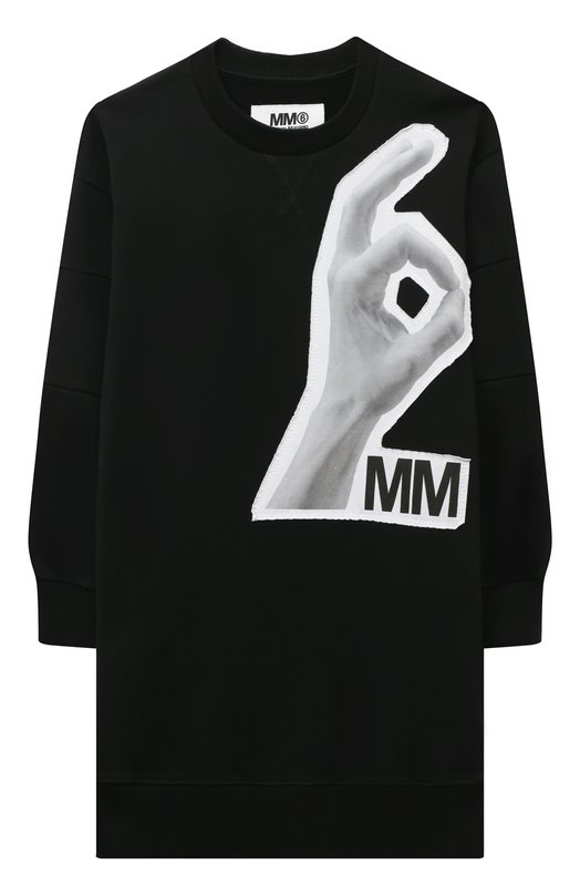 

Хлопковое платье MM6, Чёрный