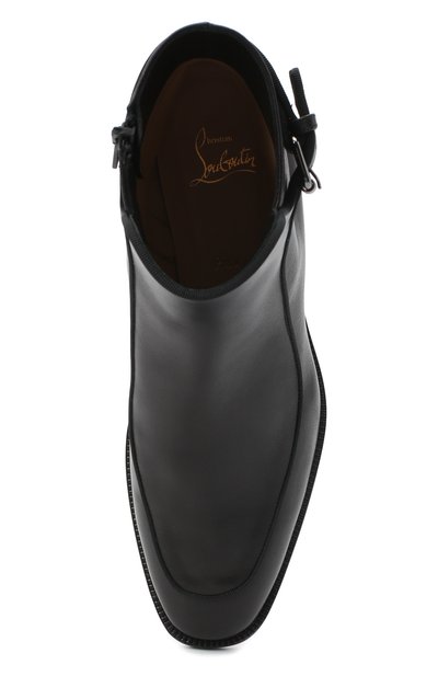 Кожаные ботинки ecritoir CHRISTIAN LOUBOUTIN, арт. ecritoir flat calf/gg, фото 5