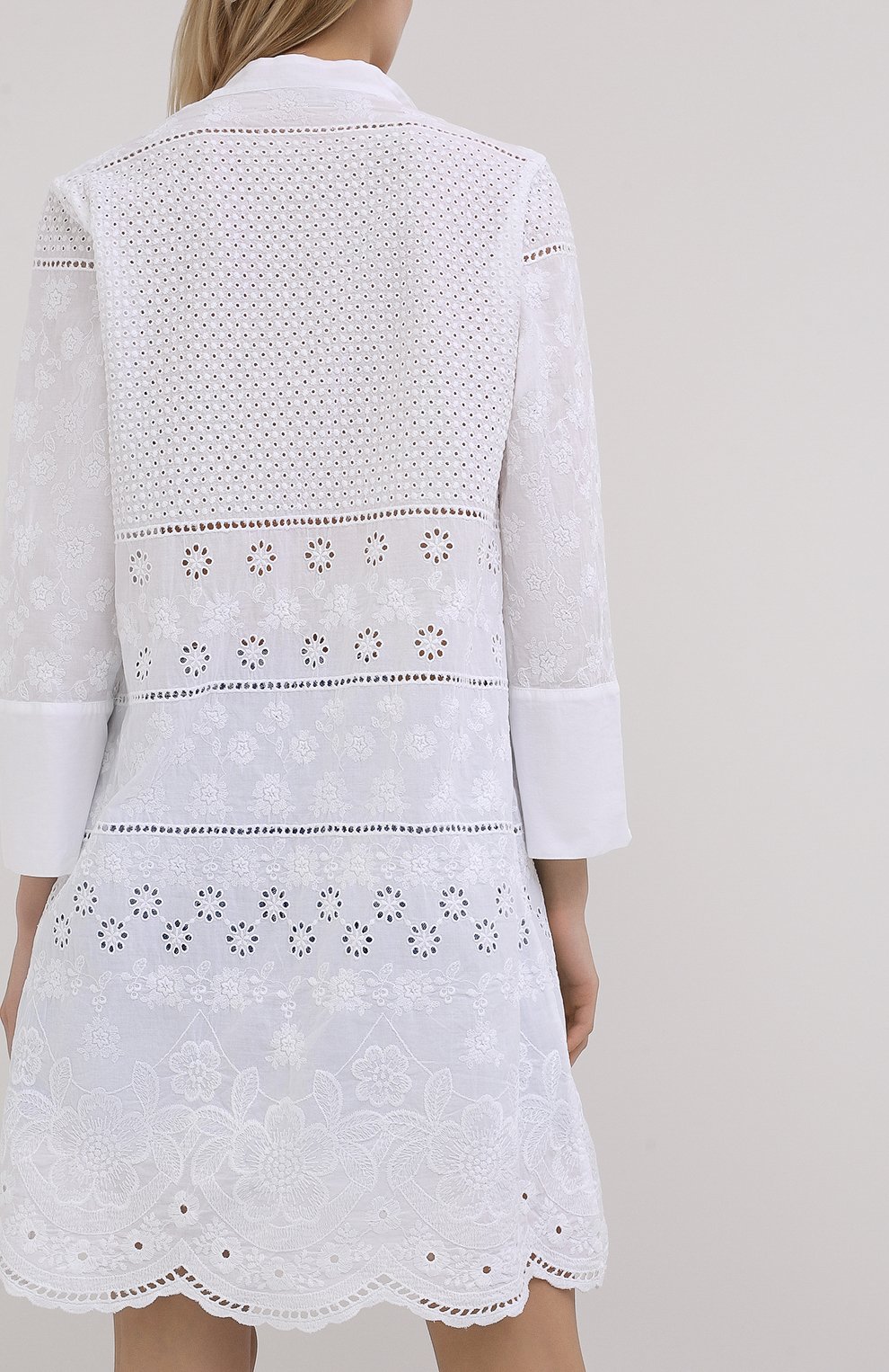 Льняная туника LA FABBRICA DEL LINO белого цвета по цене 35230 руб., арт. 00601, фото 4 Льняная туника LA FABBRICA DEL LINO, арт. 00601, фото 4