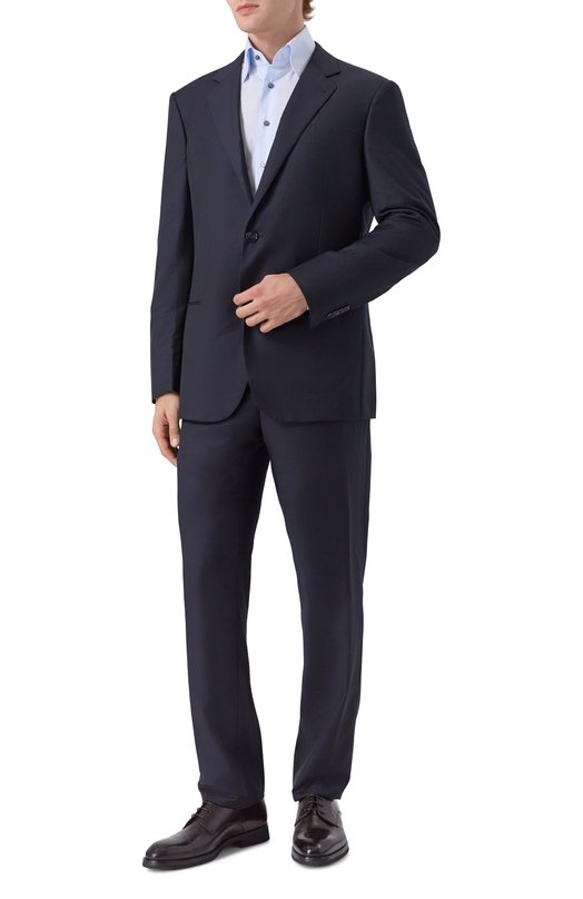 Костюм из шерсти и кашемира Giorgio Armani 8WGAV007/T003K Синий 8WGAV007/T003K
