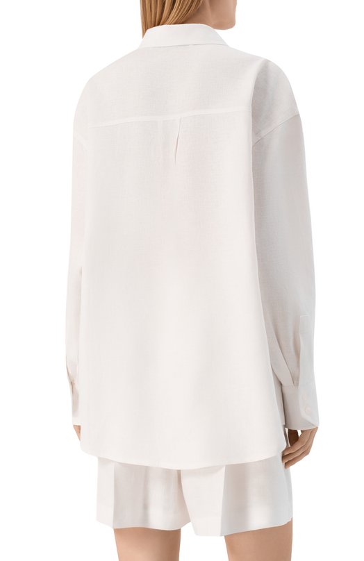 Рубашка изо льна и вискозы HINNOMINATE HMABW02631 Белый  HMABW02631 Фото 4