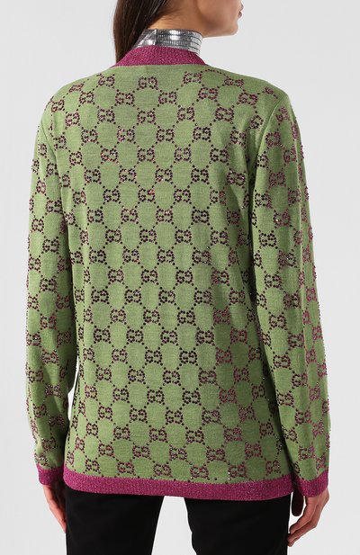 Шерстяной кардиган с декоративной отделкой GUCCI, арт. 543413/X956A, фото 4