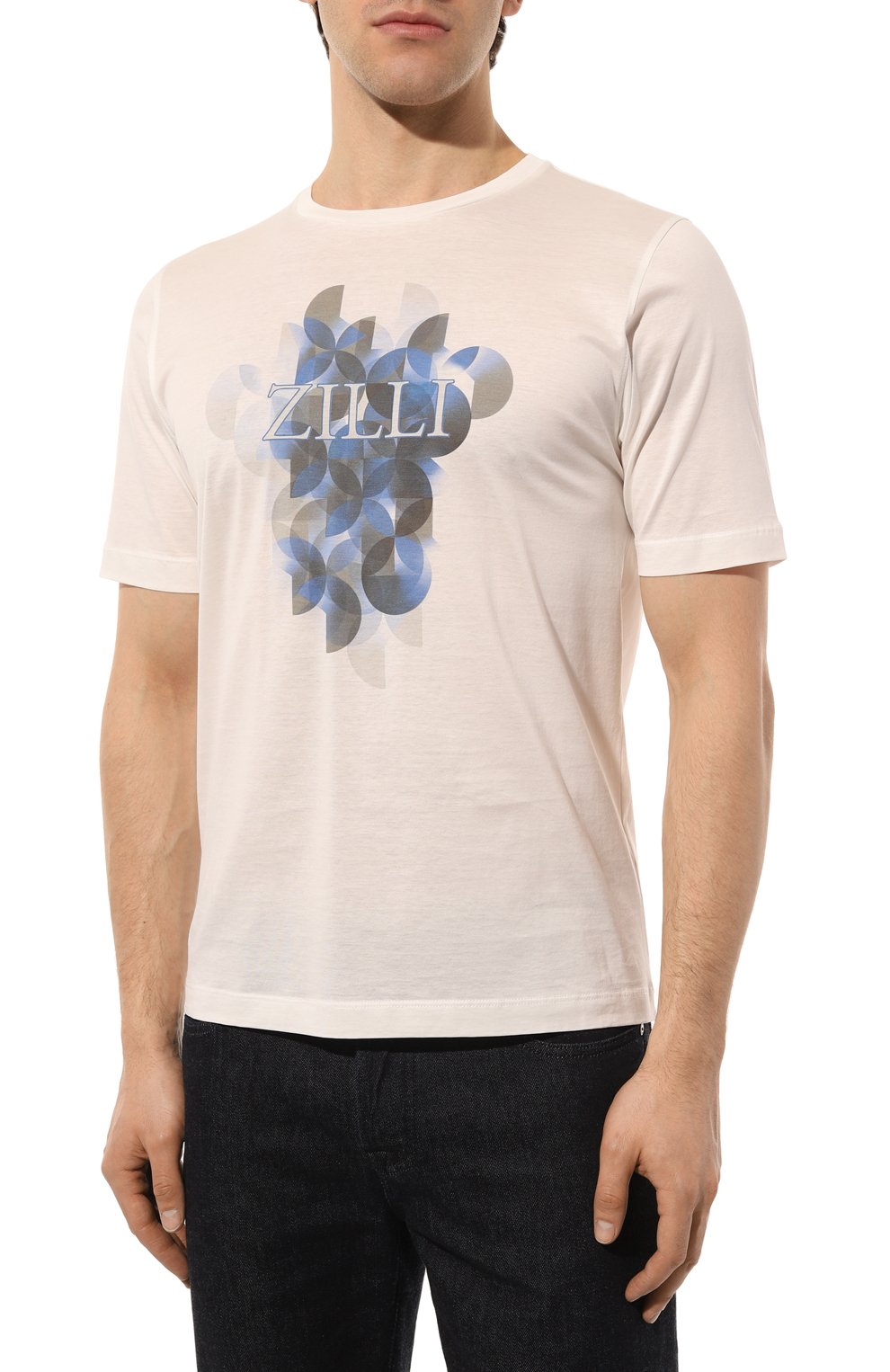 Хлопковая футболка ZILLI, арт. MBZ-NT540-0PTI1/MC01, фото 3