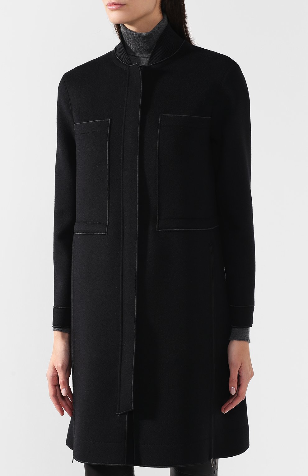 Пальто из смеси шерсти и хлопка GIORGIO ARMANI, арт. 8WH0L00H/T001I, фото 3