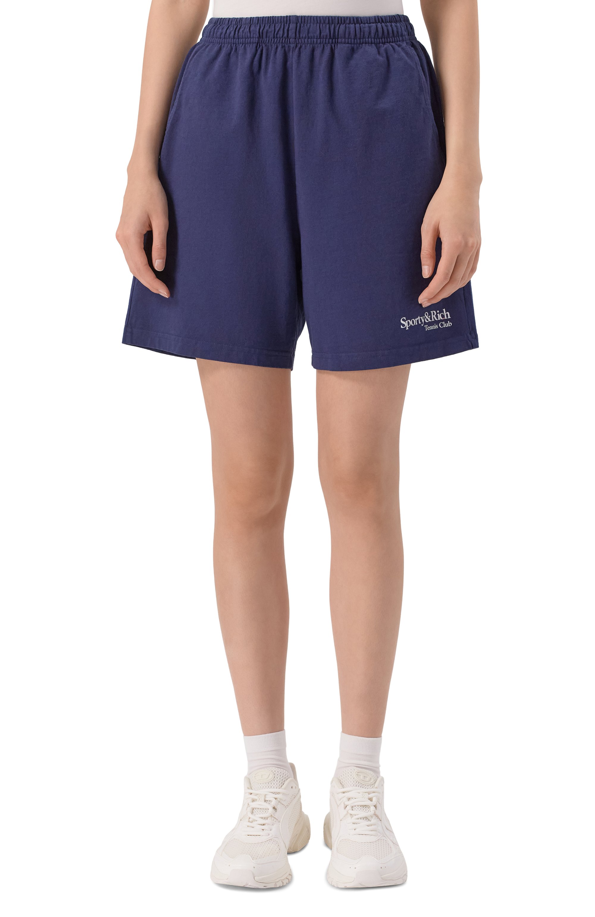 Хлопковые шорты SPORTY AND RICH, арт. SH039621425BL106, фото 3