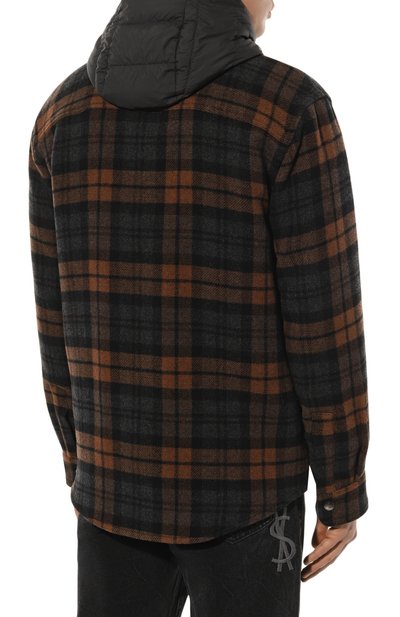 Куртка-рубашка из хлопка и шерсти WOOLRICH, арт. CFWOOS0104MRUT3121, фото 4