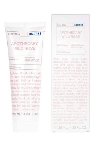 Молочко для тела "аптекарская дикая роза" (125ml) KORRES бесцветного цвета по цене 2090 руб., арт. 5203069092381, фото 3 Молочко для тела "аптекарская дикая роза" (125ml) KORRES, арт. 5203069092381, фото 3