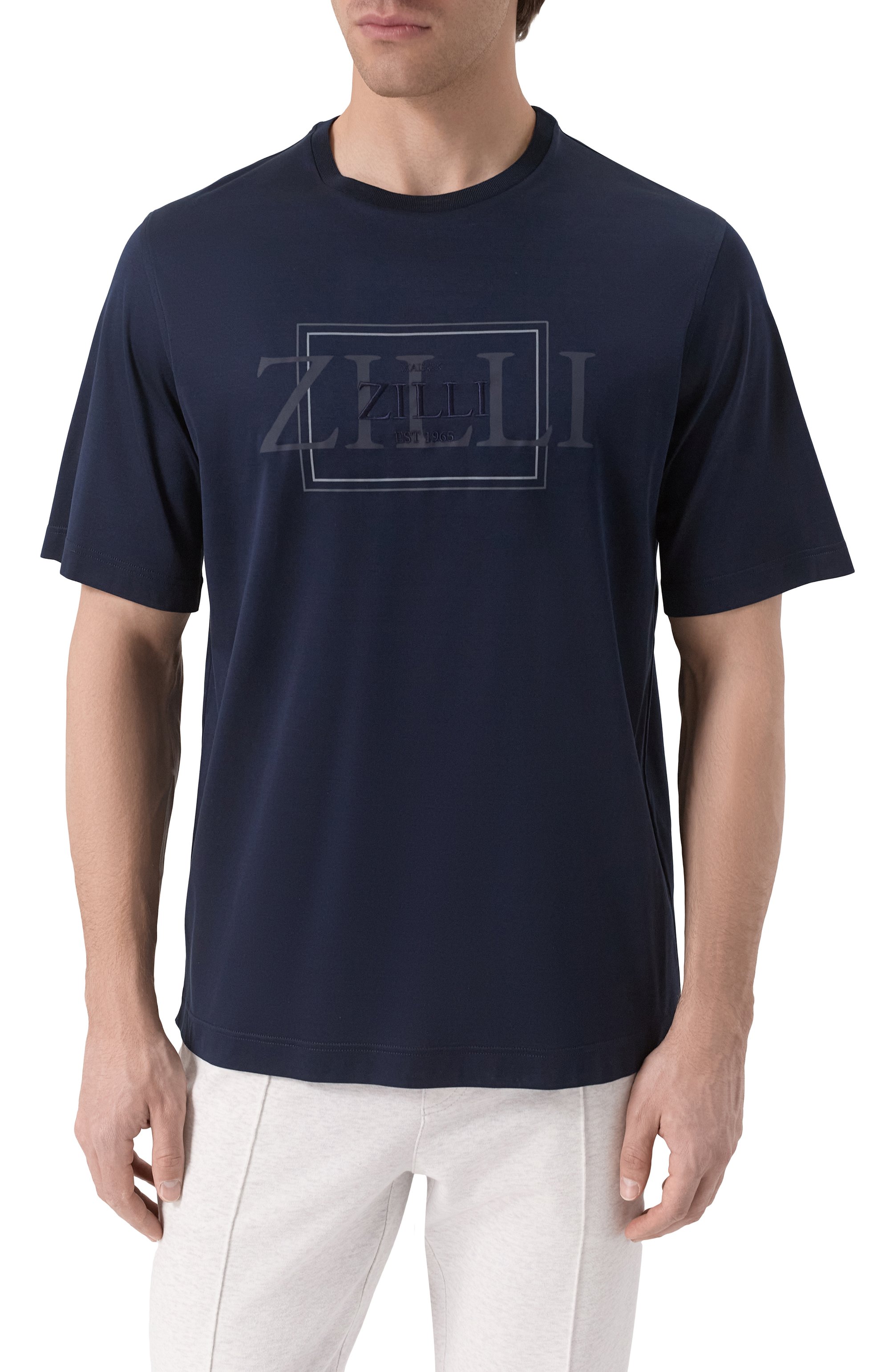 Хлопковая футболка ZILLI, арт. TSR02AM0100VDBZ00, фото 3