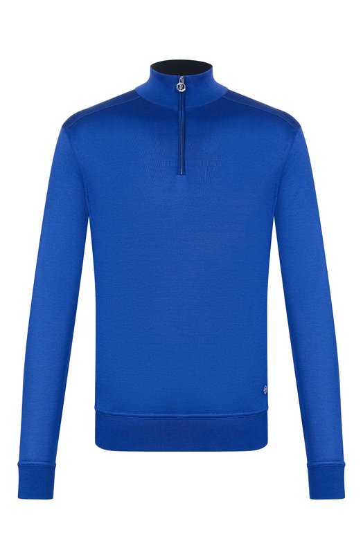 Шелковый джемпер Stefano Ricci K919511L01/R26190 Синий K919511L01/R26190