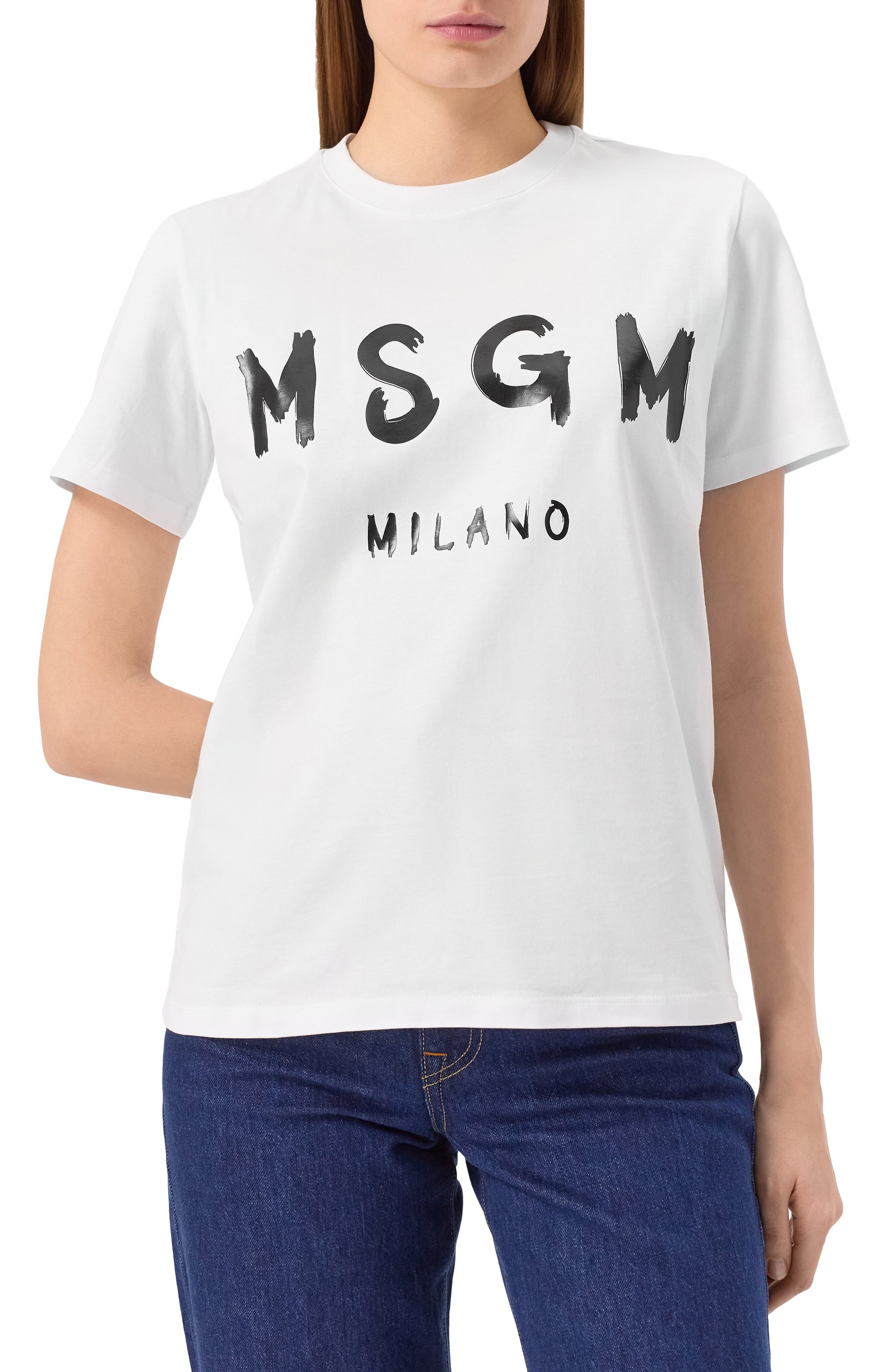 Хлопковая футболка MSGM, арт. 2000MDM510 200002, фото 3