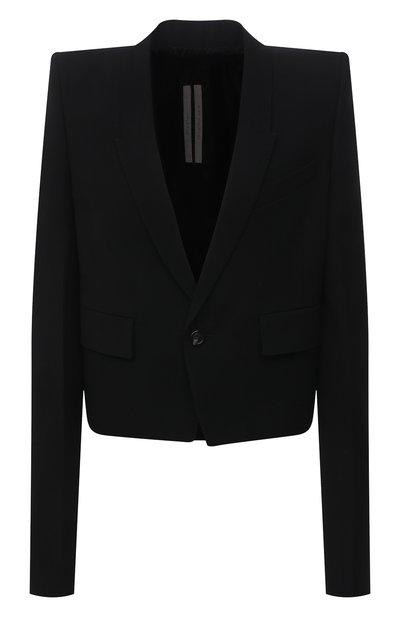 Женский жакет из шерсти и вискозы RICK OWENS, арт. RP21S3755/WE