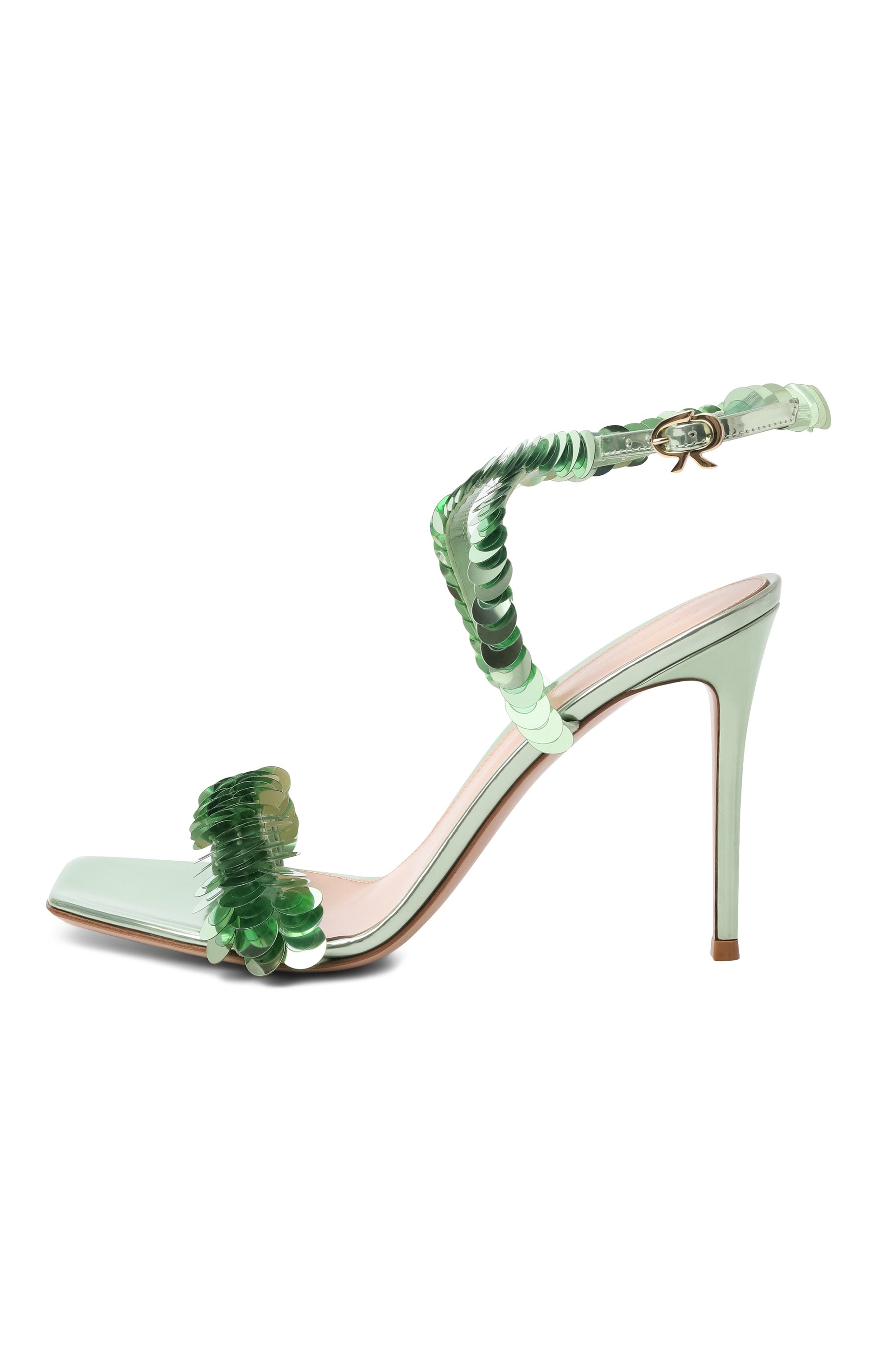 Кожаные босоножки GIANVITO ROSSI, арт. G32761.15RIC.XCTAL0A, фото 4