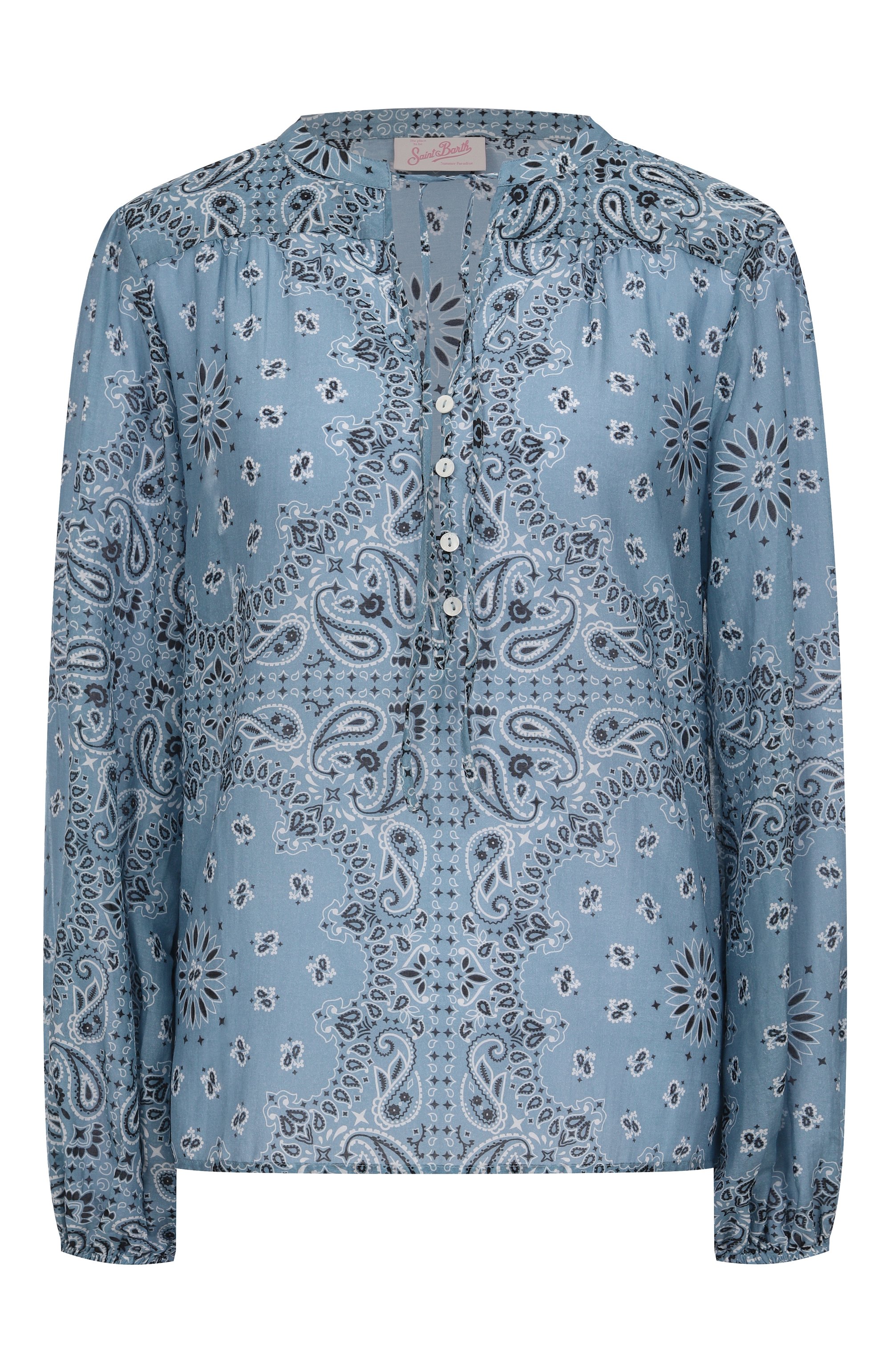 Блузка из хлопка и шелка MC2 SAINT BARTH, арт. STBW HARPER/03091H, фото 1