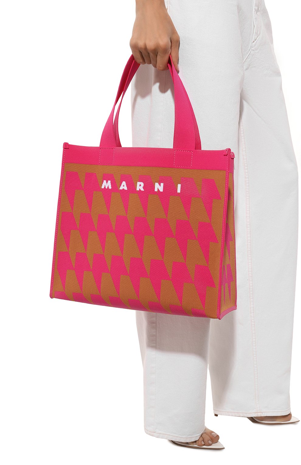 Сумка-тоут museo MARNI розового цвета по цене 104500 руб., арт. SHMP0076A3/P4556, фото 2 Сумка-тоут museo MARNI, арт. SHMP0076A3/P4556, фото 2