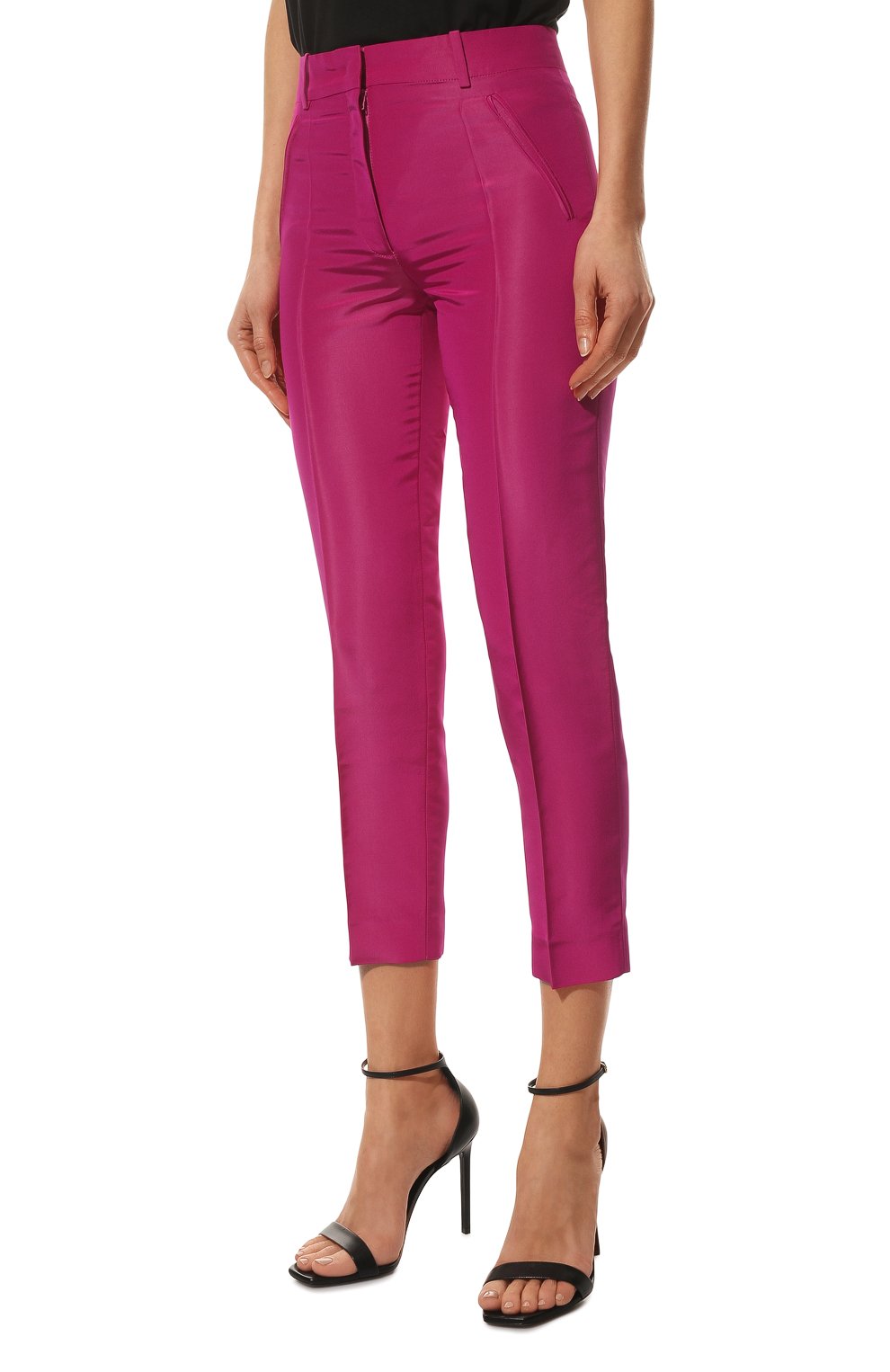 Шелковый брюки VALENTINO, арт. XB0RB4Q56DE, фото 3