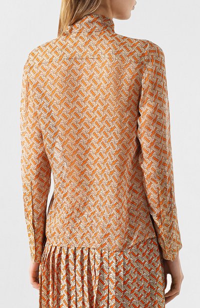 Шелковая блузка BURBERRY, арт. 8025806, фото 4