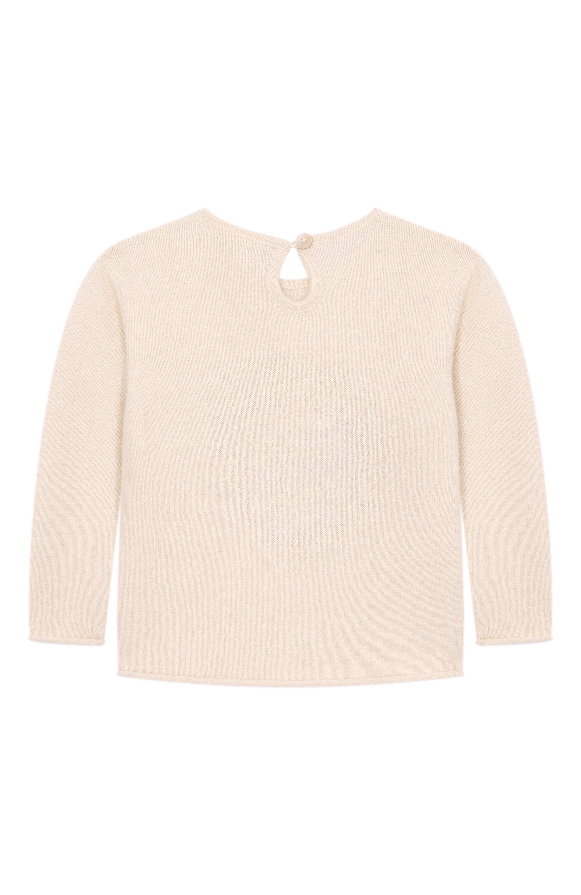 Кашемировый пуловер OSCAR ET VALENTINE кремового цвета по цене 18000 руб., арт. PUL01, фото 2 Кашемировый пуловер OSCAR ET VALENTINE, арт. PUL01, фото 2