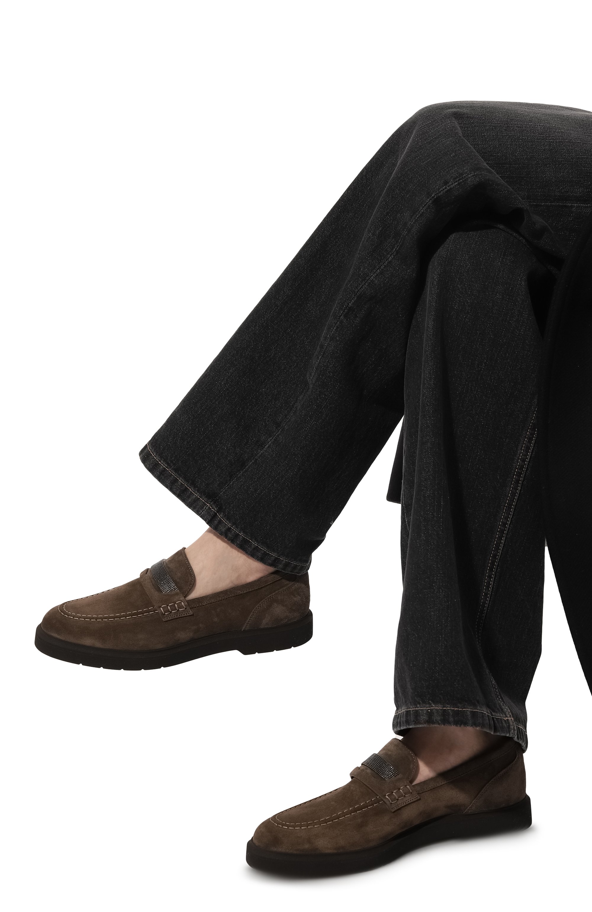 Замшевые лоферы BRUNELLO CUCINELLI, арт. MZSFGB1120, фото 3