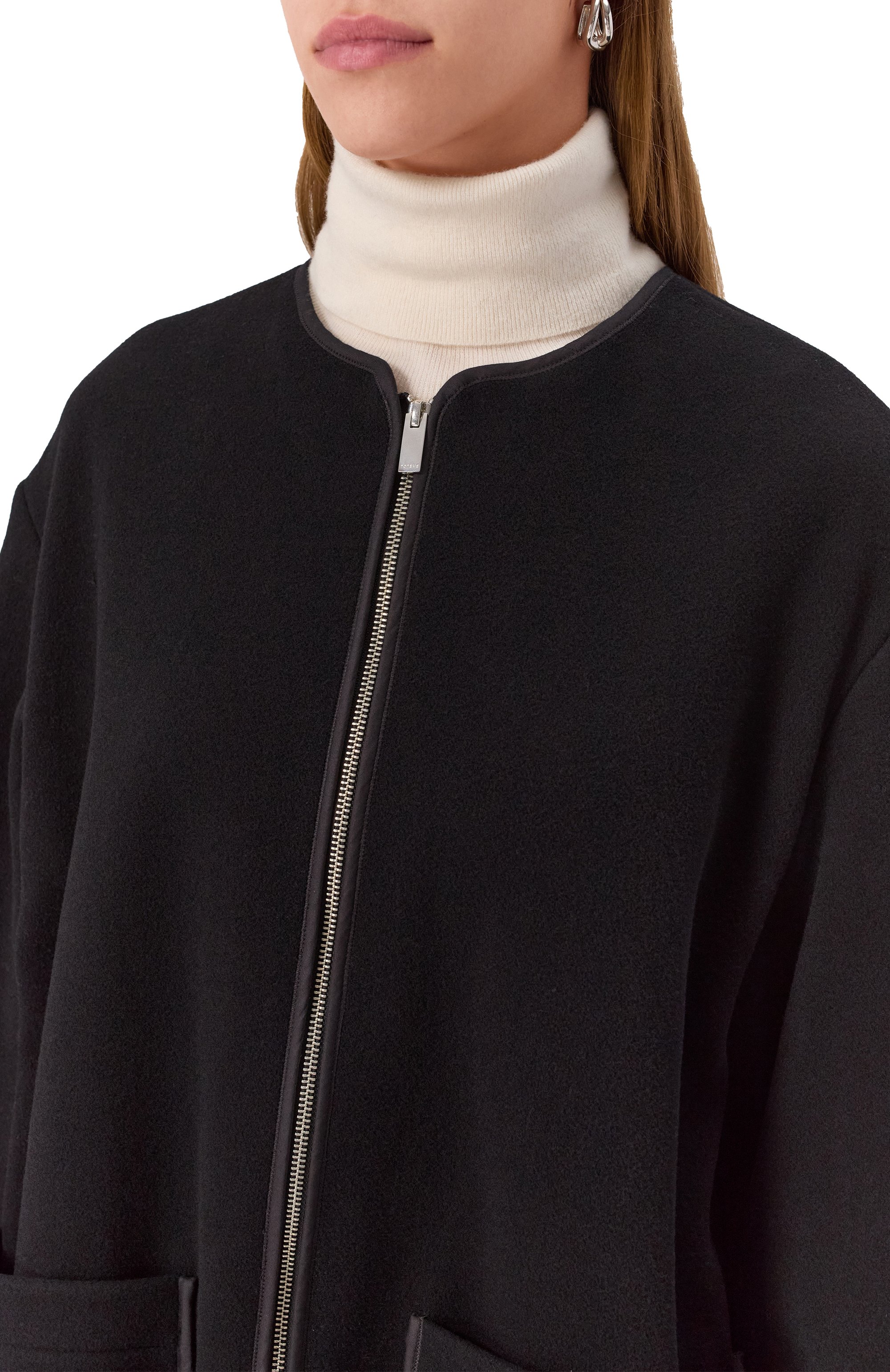 Шерстяное полупальто TOTEME, арт. 251-WR04262-FB0039, фото 5