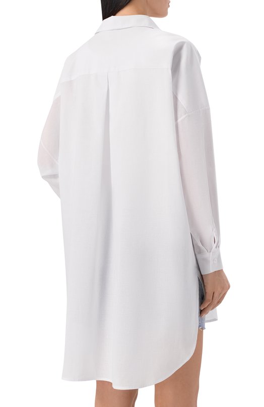 Хлопковая рубашка YANINA T-3168 Белый  T-3168 Фото 4