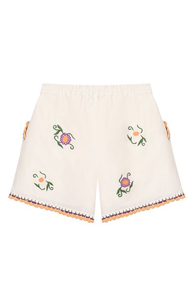 Шорты изо льна и хлопка STELLA MCCARTNEY, арт. TY6E19, фото 2