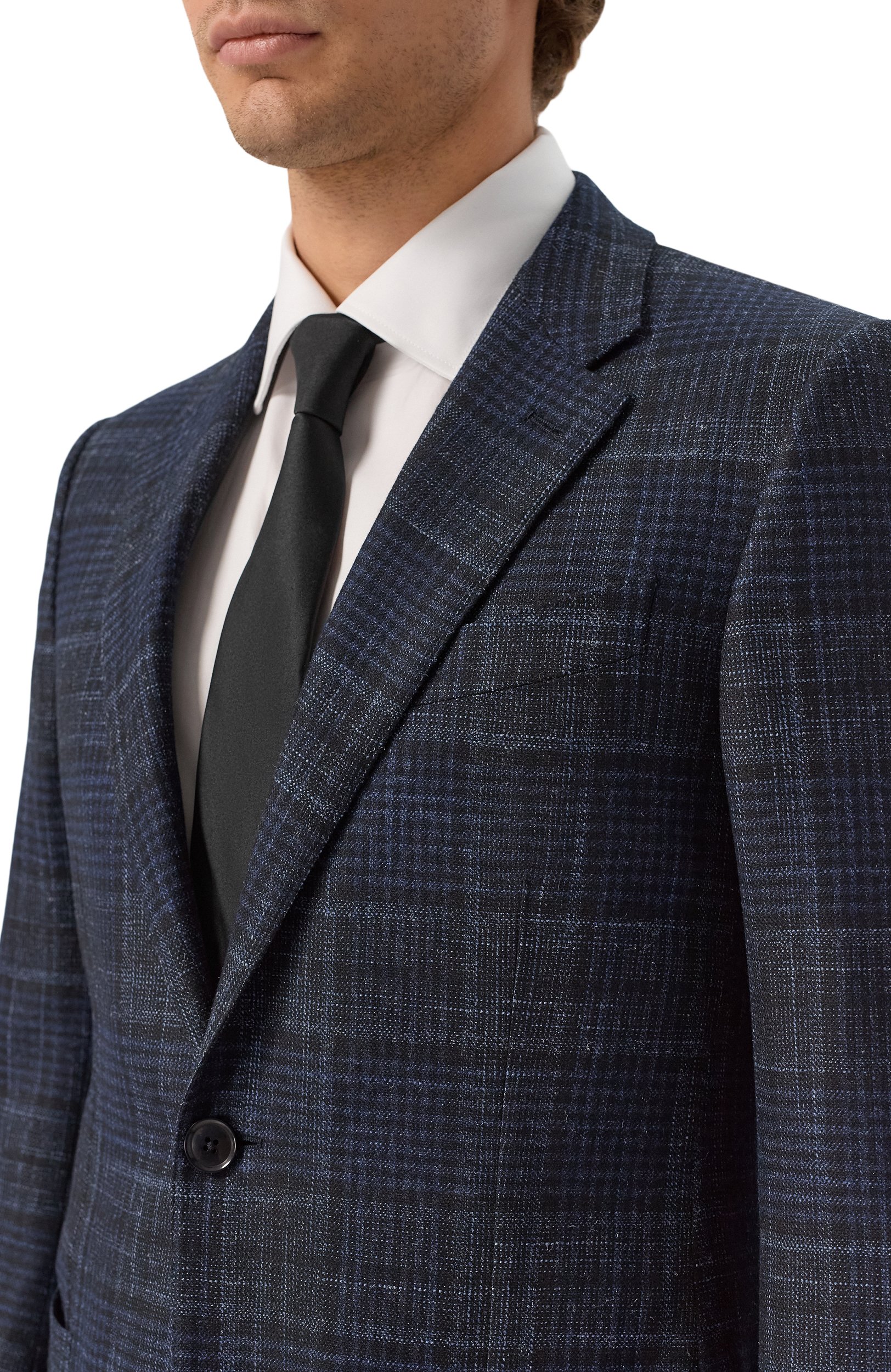 Пиджак из шерсти и шелка ZEGNA темно-синего цвета по цене 446500 руб., арт. 122520/459550A4, фото 5 Пиджак из шерсти и шелка ZEGNA, арт. 122520/459550A4, фото 5