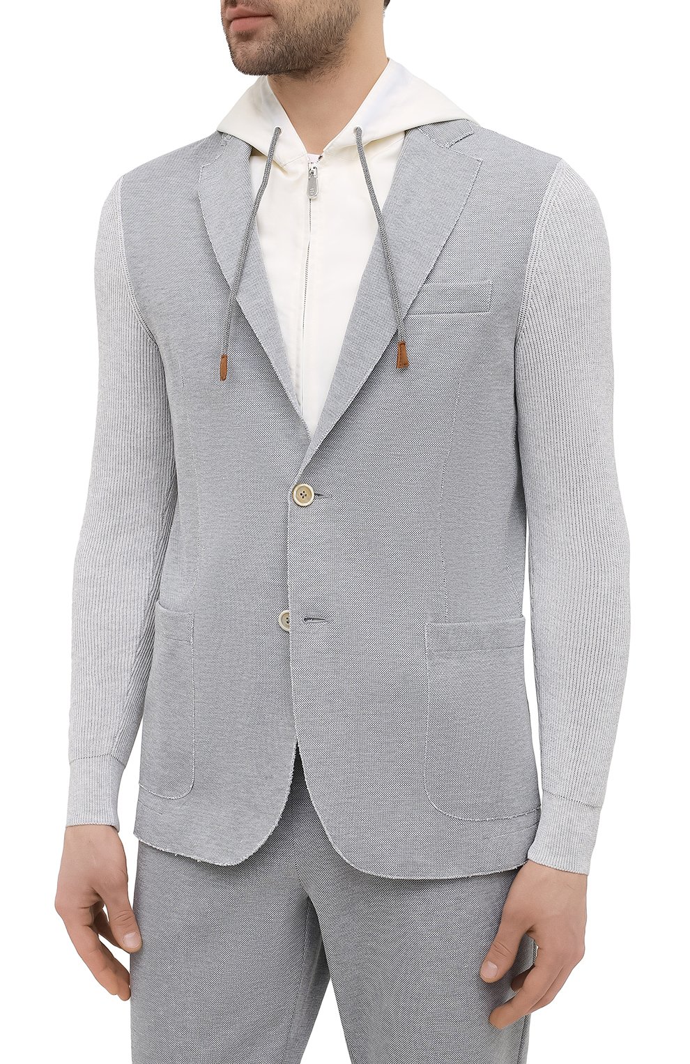 Хлопковый пиджак ELEVENTY PLATINUM, арт. C76GIAC05 TES0C167, фото 3