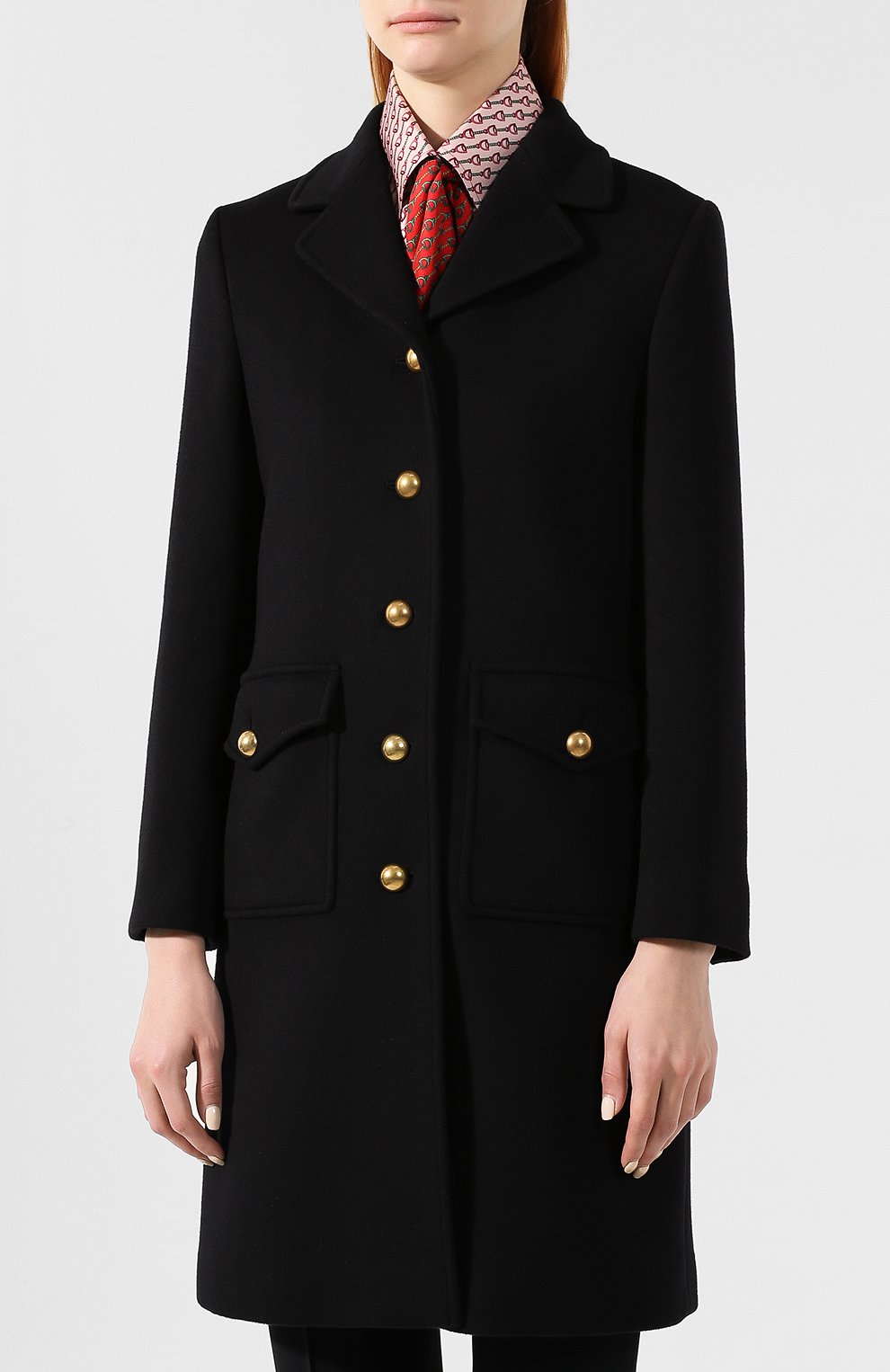 Шерстяное пальто GUCCI, арт. 494500/ZHW03, фото 3