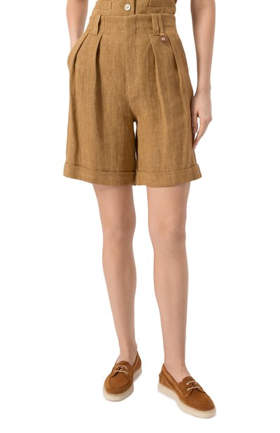 Льняные шорты LORENA ANTONIAZZI, арт. E2530PA97A/4895, фото 3