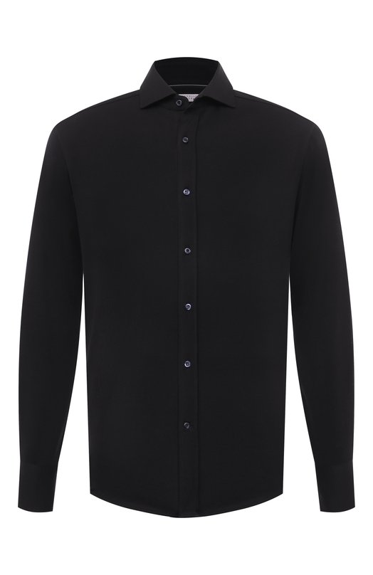 Хлопковая рубашка Brunello Cucinelli M0B136686 Синий M0B136686