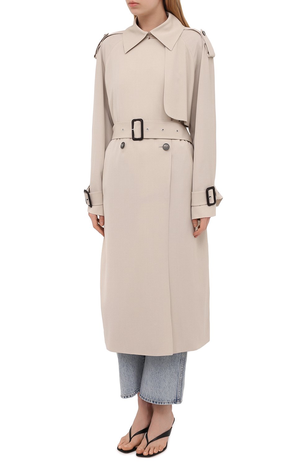 Тренч из вискозы и шерсти THE ROW, арт. 5428W1973, фото 3