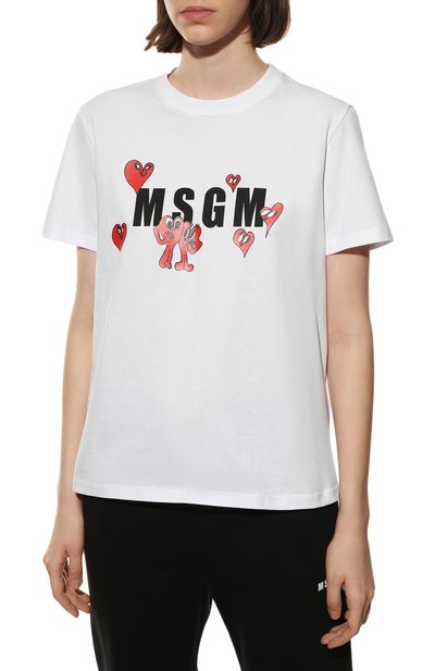 Хлопковая футболка MSGM, арт. 3241MDM172 227298, фото 3