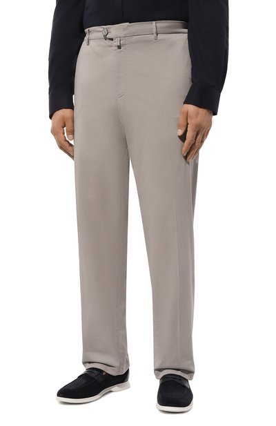 Брюки из хлопка и шелка KITON, арт. UFPPEK0606D, фото 3