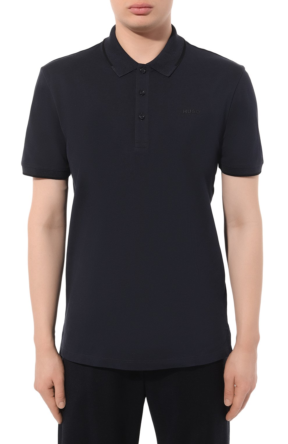Хлопковое поло HUGO, арт. 50467344, фото 3