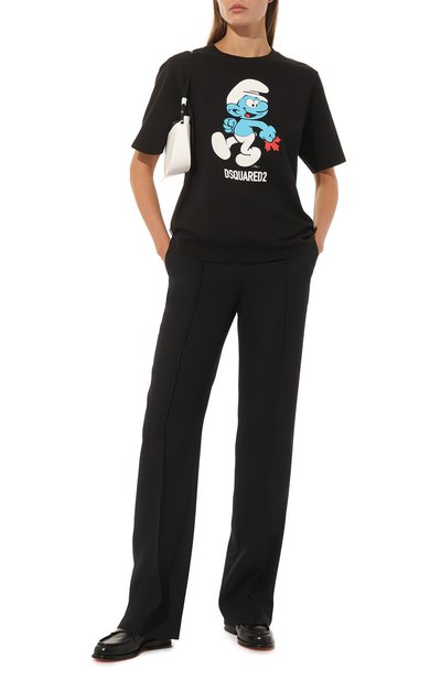Хлопковая футболка dsquared2 x the smurfs DSQUARED2, арт. S73GC0286/S24558, фото 2